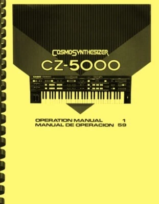 CZ5000 Cosmo Synthesizer Keyboard  OWNER'S OPERATION MANUAL - Image 1 of 3
