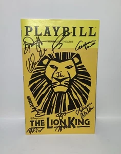 The Lion King Autographed Playbill Signed Minskoff Theatre JSA/PSA Guaranteed - Picture 1 of 1