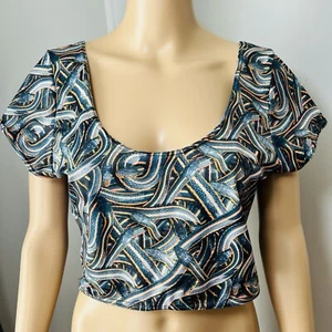 Blackmilk Snake Pit Nana Suit Top Size XL Snakes Crop Top Short Sleeve - Bild 1 von 11