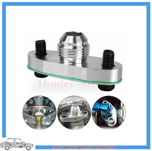 Turbo Oil Drain Outlet Flange Gasket Adapter Kit Set 10AN 10 AN Fitting T3 T4 - Foto 1 di 8