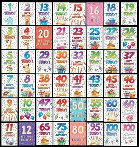 ALTER 1 bis 100 ~ GEBURTSTAGSKARTE - aus DAS LUSTIGEN ALTER Sammlung - Bild 1 von 147