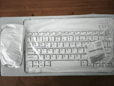 10" Universal Wireless Bluetooth Keyboard Mouse For IOS Android Phone Tablet PC - Image 1 of 4