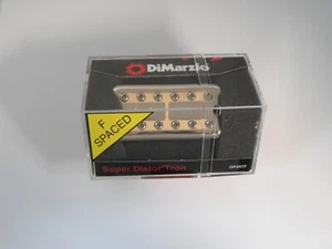 DiMarzio F-spaced Super Distor'Tron Bridge W/Nickel Cover & Creme Insert DP 297 - Picture 1 of 2