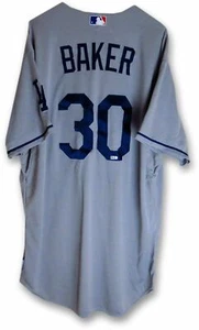 Scott Baker Team Issue Jersey Dodgers Road Gray 2015 #30 MLB Holo - Picture 1 of 6