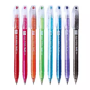 8Pcs Faster Colour Ink Ball Pen 0.7mm Smooth Writing Home Student Stationery - Picture 1 of 15