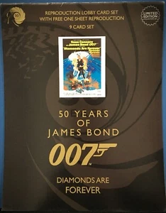 Diamonds are Forever REPRODUCTION 11x14 Lobby Card Set James Bond 50'th Birthday - Picture 1 of 3