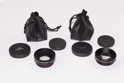 Macro súper gran angular Merkury Optics 0,45x + lentes auxiliares de alta definición teleobjetivo 2,0x Foto 1 de 4