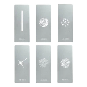 AK-GS3 Set Gobo 6 Pezzi per Attacco Proiezione Godox AK-R21 - Acciaio Inox - Foto 1 di 7