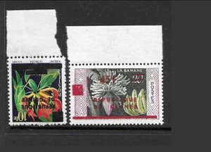 GUINEA Sc 168-69 NH issue of 1959 - OVERPRINTS - FLOWERS - REPUBLIC'S FIRST SET - Picture 1 of 1