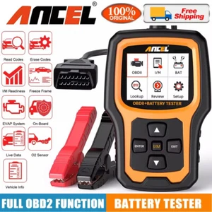 ANCEL AD410 Pro OBD2 Escáner Herramienta de Diagnóstico de Coche y Probador de Batería 12V 2 en 1 - Imagen 1 de 10