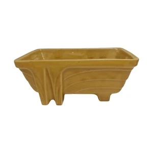 Fioriera ceramica Cookson vintage metà secolo senape oro giallo CP 1268 USA - Foto 1 di 8