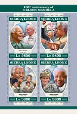 Nelson Mandela John Paul II Princess Diana MNH Stamps 2018 Sierra Leone M/S