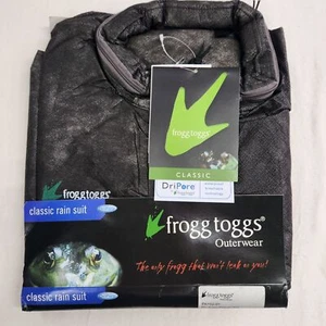 Frogg Toggs Pro Action Regular 2 pc Classic Rain Suit PA102-01 Hood Outerwear - Picture 1 of 16