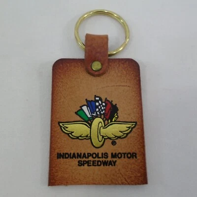 De Colección Indianapolis Motor Speedway Cuero Llavero IMS Alas Rueda y Banderas Logo Foto 1 de 4