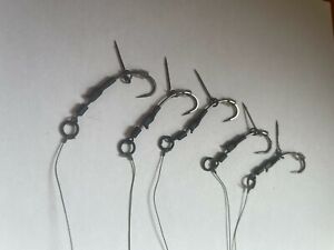carp fishing ronnie rigs size 6 barbless x 5 rigs