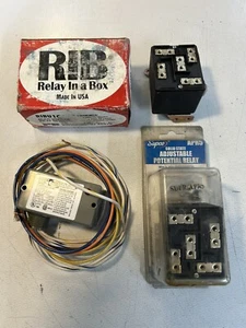 3 PAC Of Relays 2- Supco aPR5 Adjustable Relays And RIBU1C Relay In A Box - Picture 1 of 5