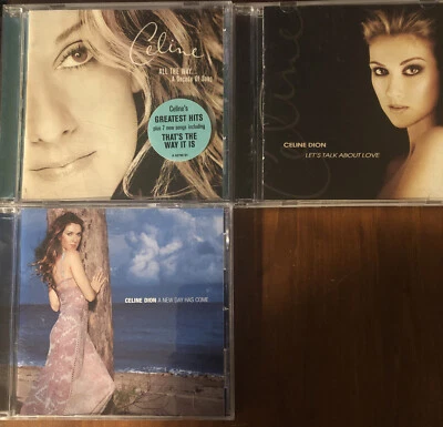 Celine Dion 3 CD set A new Day has Come, All the Way & Lets talk about love  Foto 1 de 4