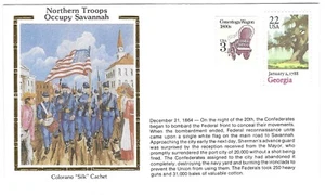 Colorano Civil War Event 1989 22c North Occupies Savannah NO CANCEL! - Bild 1 von 1