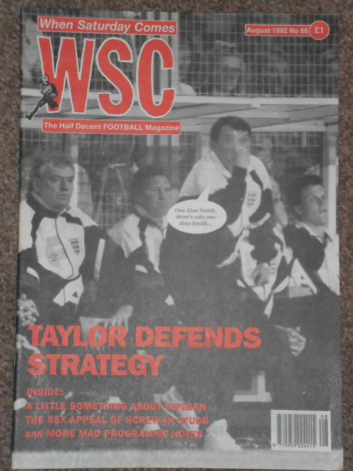 When Saturday Comes Football Magazine August 1992 - Image 1 of 1