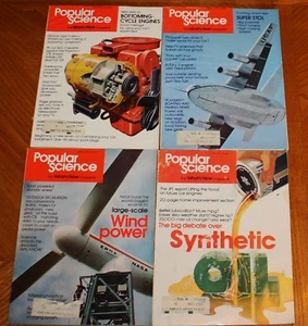 4 POPULAR SCIENCE Magazines January - April 1975 Super Stol Wind Power Boating - Foto 1 di 3