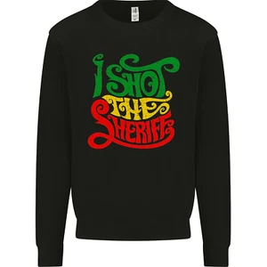 I Shot the Sheriff Reggae Music Kids Sweatshirt Jumper - Picture 1 of 3