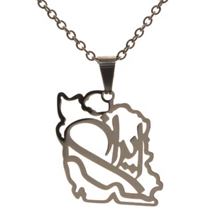 Iran Map Necklace Iranian Persian Necklace  - Picture 1 of 5