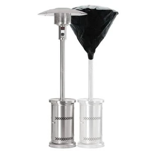 HeatMaxx Floor Standing Patio Heater 48,000 BTU's Outdoors in Stainless Steel - Picture 1 of 5