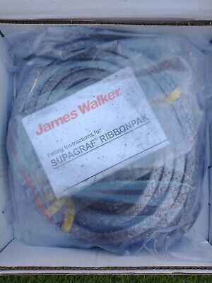 James Walker Lionpak 5100/ Ribbonpak  Exfoliated Graphite Packing  8mm Sq • 50£