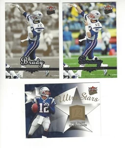 2006 Fleer Ultra Tom Brady GOLD PARALELL card #114 + Base + Ultra Stars! Patriot - Picture 1 of 2