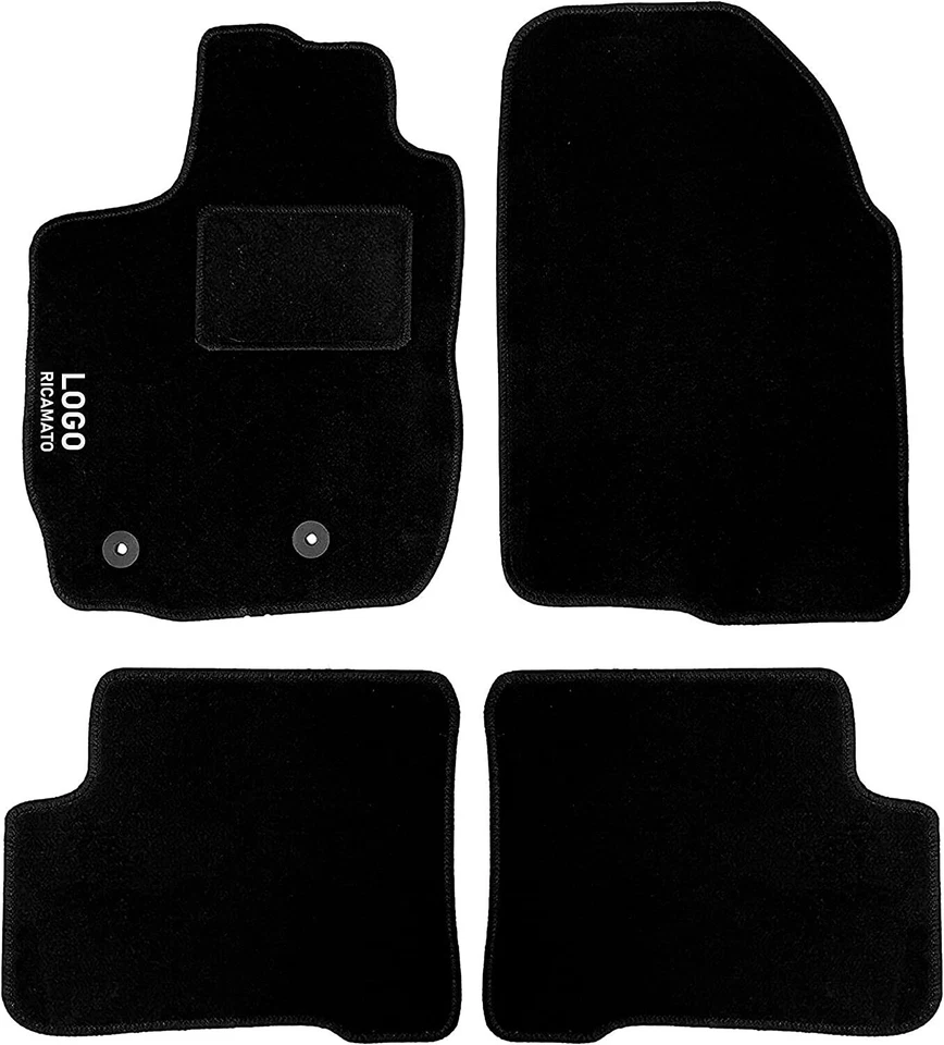 SUSY SHOP TAPPETINI AUTO IN MOQUETTE COMPATIBILI PER DUSTER CON LOGO RICAMATO