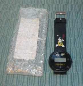 Vintage Flintstones Pebbles Fred and Barney LCD Character Watch - Picture 1 of 3