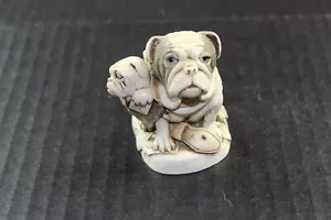 Harmony Kingdom "Dead Ringer" Bulldogs Hunde Schmuckkästchen 1998 - Bild 1 von 7