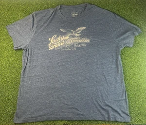 Lucky Brand Graphic Herren Kurzarm T-Shirt Gr. 2XL | Blau - Bild 1 von 6