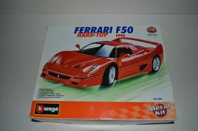 RARE BURAGO  METAL KIT REF 7062 FERRARI F50 HARD- TOP  1995    AU 1/18 - Photo 1/4