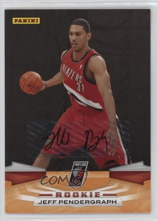 2009-10 Panini Rookie Inscriptions Jeff Pendergraph #381 Rookie Auto RC - Image 1 of 2