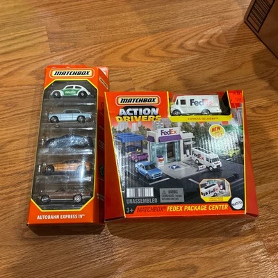 Matchbox FedEx Paquete Centro Juego con Entrega Express Camión Diecast NUEVO Foto 1 de 2