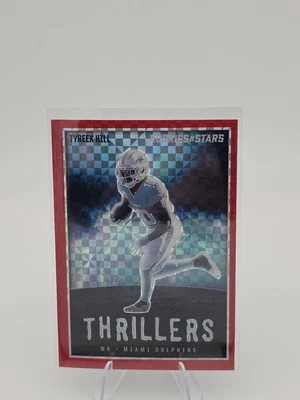 2023 Panini Rookies & Stars - Thrillers Tyreek Hill #TH-19 Red Plaid Prizm - Image 1 of 2