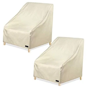 Patio Chair Covers for Outdoor Furniture 2 Pack, Waterproof Heavy Duty Lawn - Picture 1 of 7