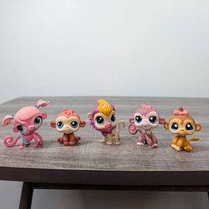 Vintage LPS Littlest Pet Shop Affe Lot einschließlich Pavian Sammlerstück Y2K - Bild 1 von 4