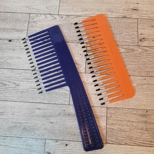 Posten Mebco blau zweimal getaucht weiß hohes Volumen & Markenlos breiter Entwirrkamm - Bild 1 von 5
