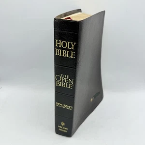 Nelson 5455BG NLT New Living Translation The Open Bible 1998 Burgundy Leather - Bild 1 von 11