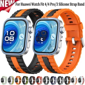 For Huawei Watch Fit 4/Fit 4 Pro/Fit 3 Silicone Strap Smartwatch Band Bracelets - Picture 1 of 76