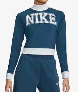 Camiseta deportiva de equipo Nike para mujer manga larga talla XL NUEVA CON ETIQUETAS azul valeriana y blanco - Imagen 1 de 13