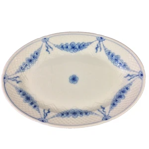 BING & GRONDAHL EMPIRE BLUE WHITE LRG OVAL PLATTER 16" X 11 3/8" 1ST Q - Picture 1 of 12