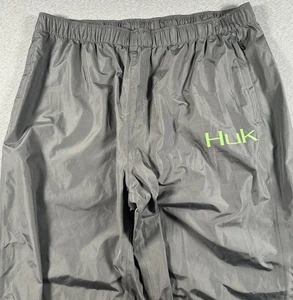 HUK Pants Mens 2XL Grey Fishing Rain Performance Outdoor Sport Packable Hiking - Picture 1 of 11