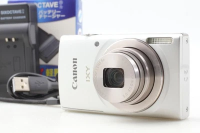 [Near MINT] Canon IXY 180 PowerShot ELPH 180 20MP Digital Camera Silver JAPAN - Image 1 of 4