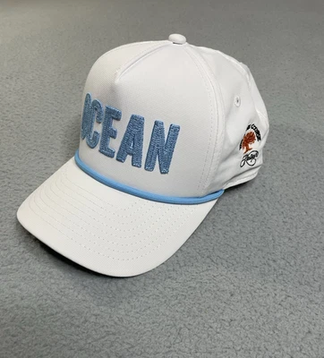The Ocean Course Kiawah Hat Imperial White Rope Small Fit OCEAN Logo - Image 1 of 4