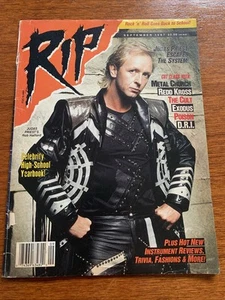 RIP Magazine: September 1987 - Judas Priest, Exodus, Metal Church, Death Angel - Picture 1 of 24