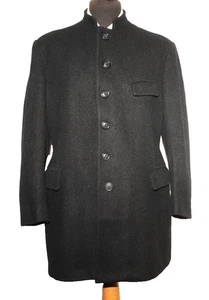 HERVORRAGENDER VINTAGE JOHN STEPHEN CARNABY ST SCHWERER WOLLMANTEL MIT NEHRUKRAGEN 40"R - Bild 1 von 11