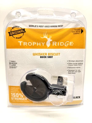 Whisker Biscuit Archery Arrow Rest Quick Shot™ Trophy Ridge RH/LH Medium - Image 1 of 4